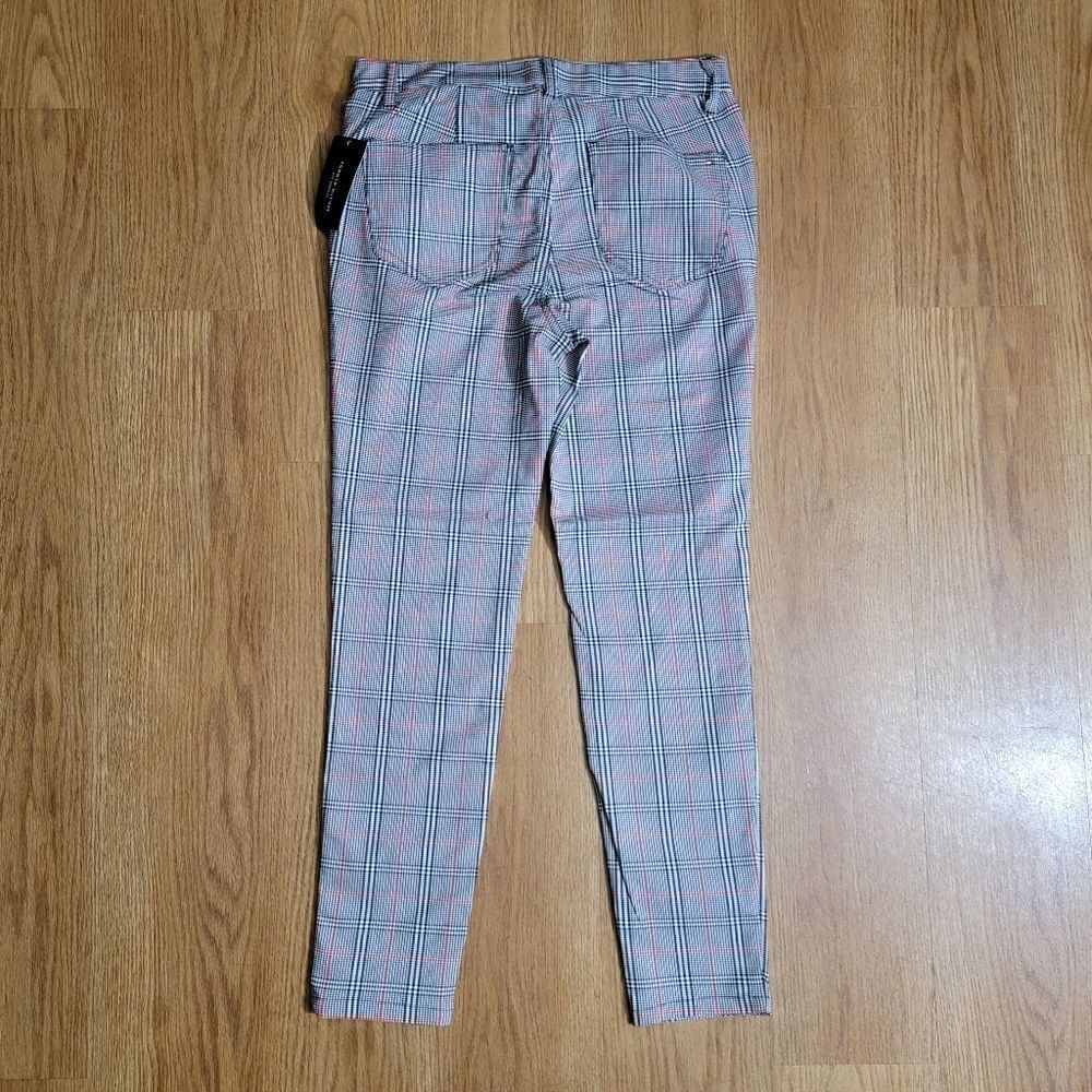 Tommy Hilfiger Plaid Women's Dress Pants Trousers Suit Separates Grey Black 6 - Picture 8 of 9